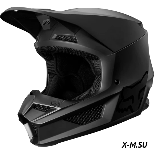 Мотошлем подростковый Fox V1 Matte Youth Helmet Black Мотошлем подростковый Fox V1 Matte Youth Helmet Black