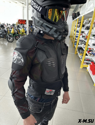 Мотозащита (черепаха с рукавами) Pro-Biker XD4-37 цв. Черный р. XXL