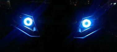 Диодная лента "Ангельские глазки"   GUEPARD   габаритного света, d=9 см (КРАСНЫЙ)